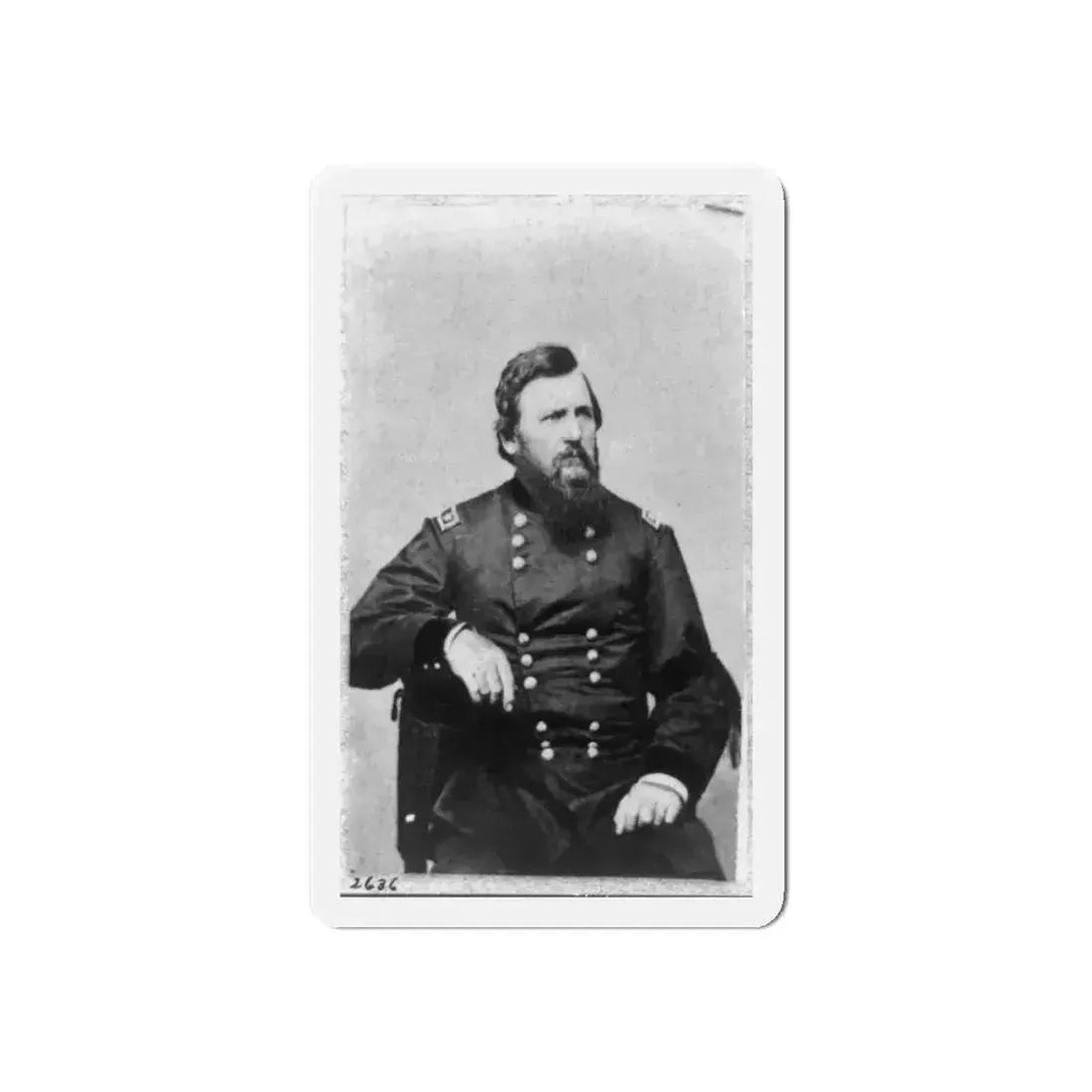Charles R. Woods, Three-Quarter Length Portrait, Seated, Facing Right (U.S. Civil War) Refrigerator Magnet - The Sticker Space