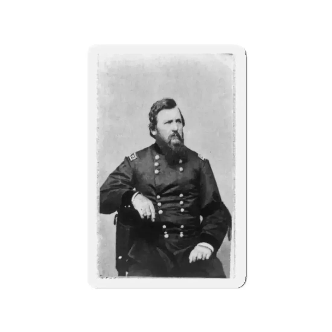Charles R. Woods, Three-Quarter Length Portrait, Seated, Facing Right (U.S. Civil War) Refrigerator Magnet - The Sticker Space