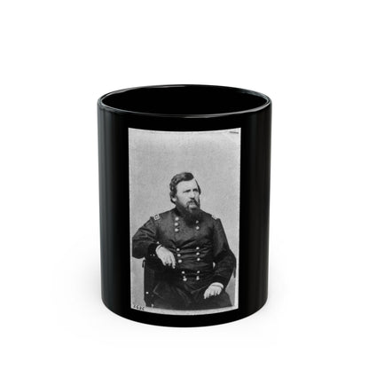 Charles R. Woods, Three-Quarter Length Portrait, Seated, Facing Right (U.S. Civil War) Black Coffee Mug-11oz-The Sticker Space