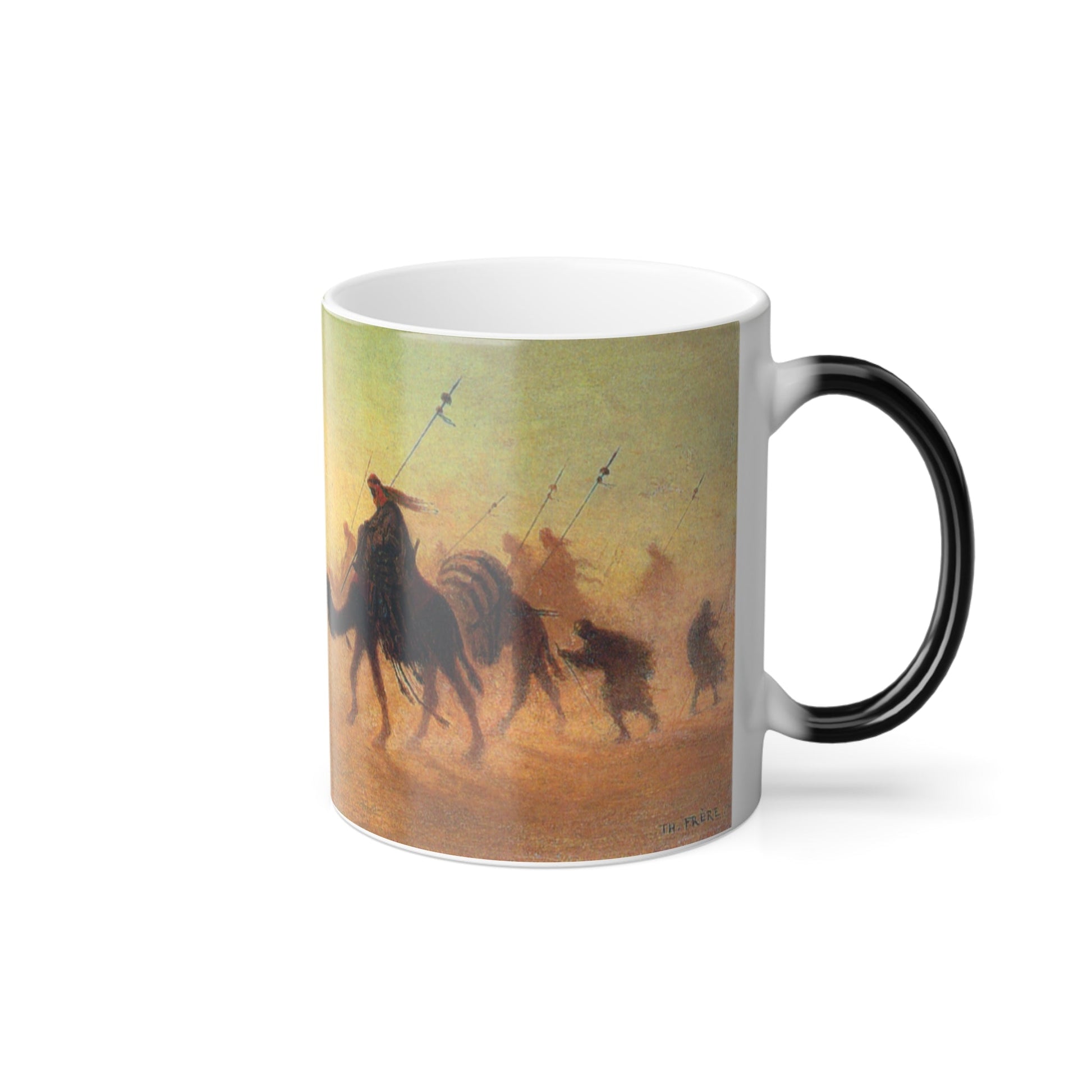 Charles Theodore Frere (1814-1888) Crossing the Desert - Color Changing Mug 11oz-11oz-The Sticker Space