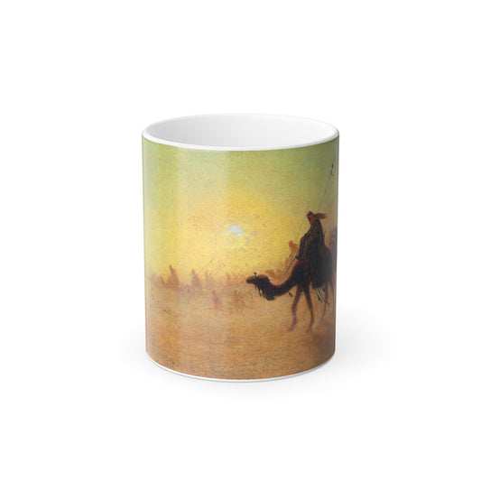 Charles Theodore Frere (1814-1888) Crossing the Desert - Color Changing Mug 11oz-11oz-The Sticker Space