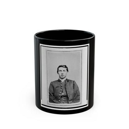 Charles Whittington, Sergeant Major, 7th West Virginia Cavalry, Half-Length Portrait, Wearing Uniform, Seated, Facing Front (U.S. Civil War) Black Coffee Mug