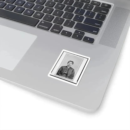 Charles Whittington, Sergeant Major, 7Th West Virginia Cavalry, Half-Length Portrait, Wearing Uniform, Seated, Facing Front (U.S. Civil War) STICKER Vinyl Kiss-Cut Decal - The Sticker Space