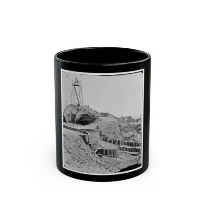 Charleston, S.C. Beacon On Parapet Of Fort Sumter (U.S. Civil War) Black Coffee Mug