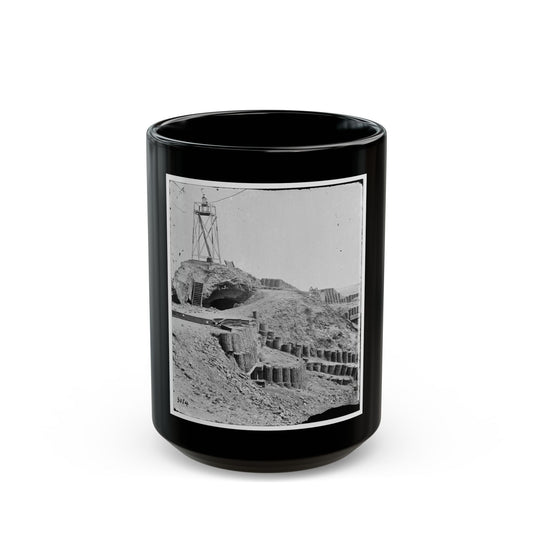 Charleston, S.C. Beacon On Parapet Of Fort Sumter (U.S. Civil War) Black Coffee Mug