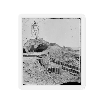 Charleston, S.C. Beacon On Parapet Of Fort Sumter (U.S. Civil War) Refrigerator Magnet-3" x 3"-The Sticker Space