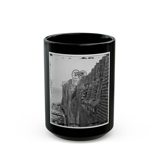 Charleston, S.C. Breach Patched With Gabions On The North Wall Of Fort Sumter (U.S. Civil War) Black Coffee Mug