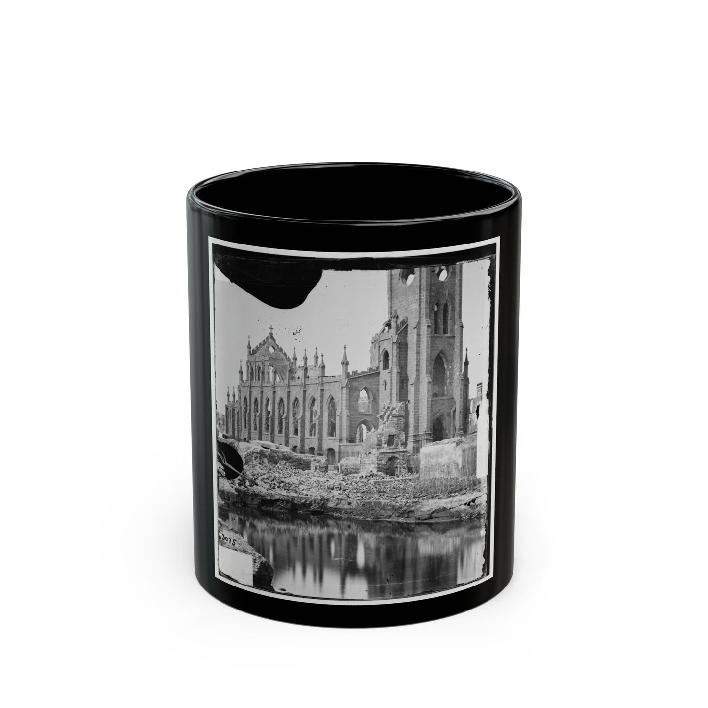 Charleston, S.C. Cathedral Of St. John And St. Finbar; Another View (U.S. Civil War) Black Coffee Mug