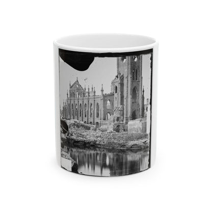 Charleston, S.C. Cathedral Of St. John And St. Finbar; Another View (U.S. Civil War) White Coffee Mug