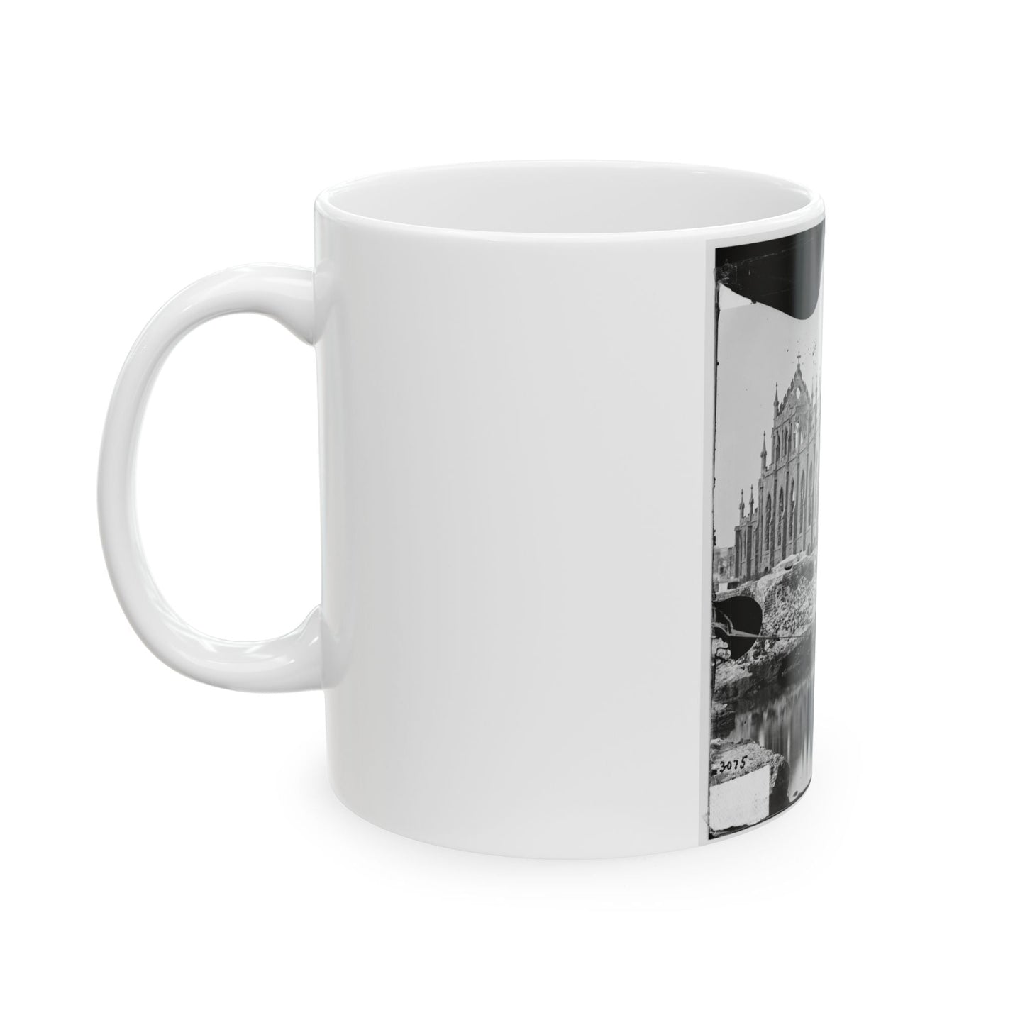 Charleston, S.C. Cathedral Of St. John And St. Finbar; Another View (U.S. Civil War) White Coffee Mug