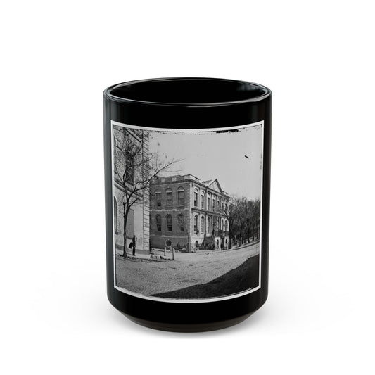 Charleston, S.C. City Hall (80 Broad Street) (U.S. Civil War) Black Coffee Mug