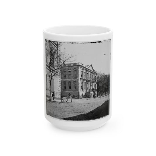 Charleston, S.C. City Hall (80 Broad Street) (U.S. Civil War) White Coffee Mug