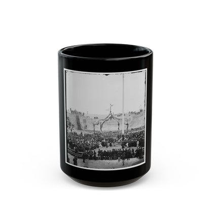 Charleston, S.C. Crowd Inside Fort Sumter; Another View (U.S. Civil War) Black Coffee Mug