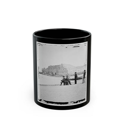 Charleston, S.C. Fort Sumter, From The Sand-Bar (U.S. Civil War) Black Coffee Mug