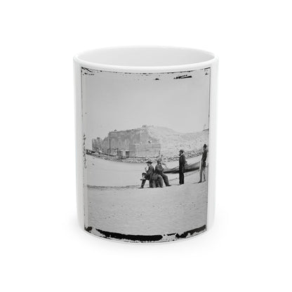 Charleston, S.C. Fort Sumter, From The Sand-Bar (U.S. Civil War) White Coffee Mug