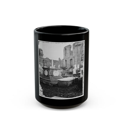 Charleston, S.C. Graveyard Of The Ruined Circular Church (U.S. Civil War) Black Coffee Mug