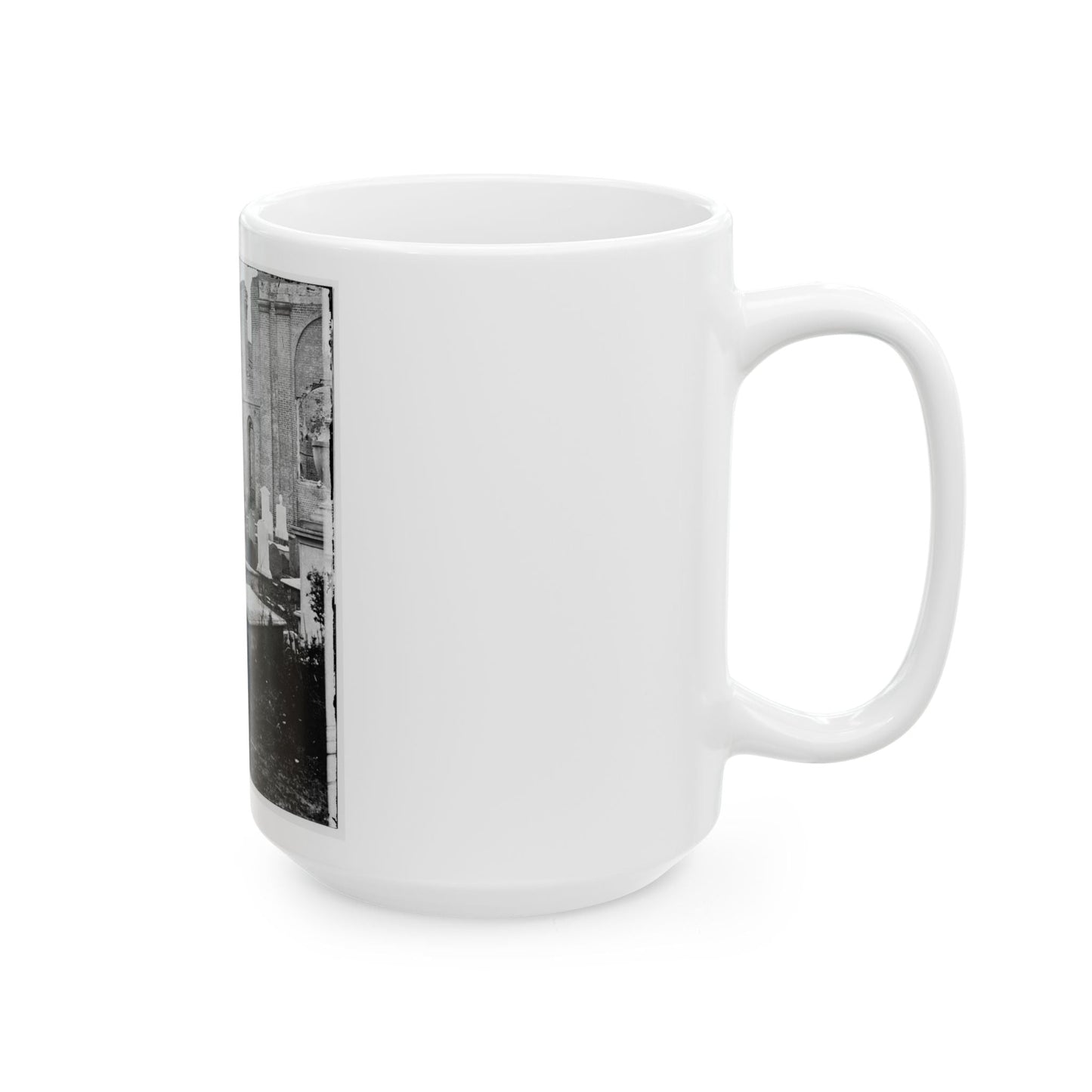 Charleston, S.C. Graveyard Of The Ruined Circular Church (U.S. Civil War) White Coffee Mug