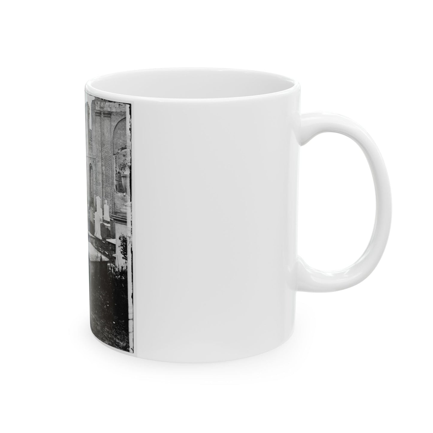 Charleston, S.C. Graveyard Of The Ruined Circular Church (U.S. Civil War) White Coffee Mug