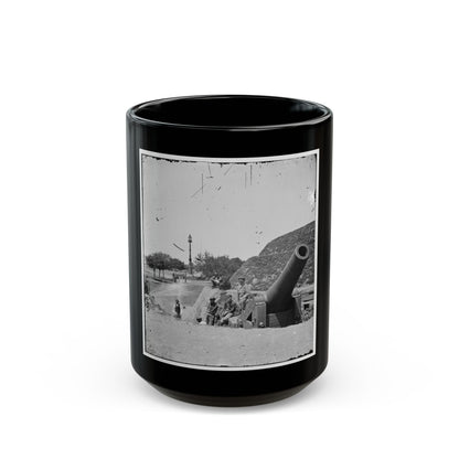 Charleston, S.C. Gun On The Point Battery (U.S. Civil War) Black Coffee Mug