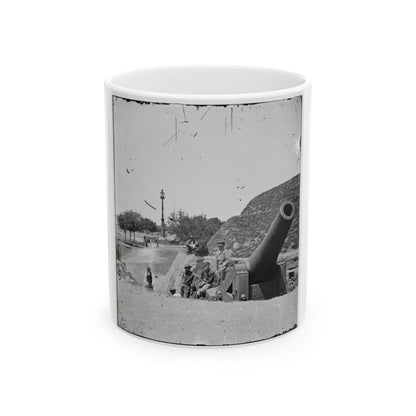 Charleston, S.C. Gun On The Point Battery (U.S. Civil War) White Coffee Mug