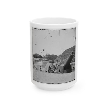 Charleston, S.C. Gun On The Point Battery (U.S. Civil War) White Coffee Mug