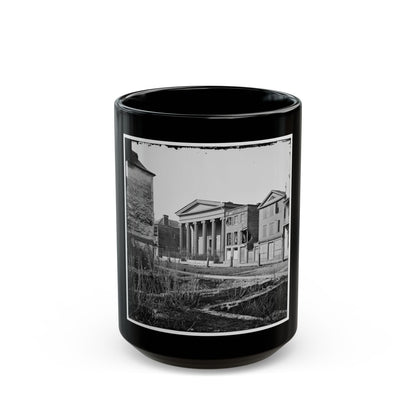 Charleston, S.C. Hibernian Hall (With Columns; 105 Meeting Street), Place Of Meeting After The Burning Of Secession Hall (U.S. Civil War) Black Coffee Mug