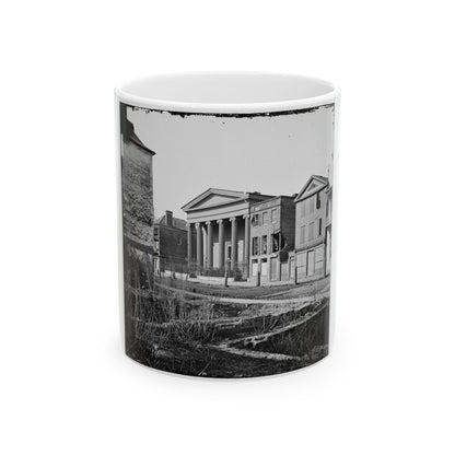 Charleston, S.C. Hibernian Hall (With Columns; 105 Meeting Street), Place Of Meeting After The Burning Of Secession Hall (U.S. Civil War) White Coffee Mug