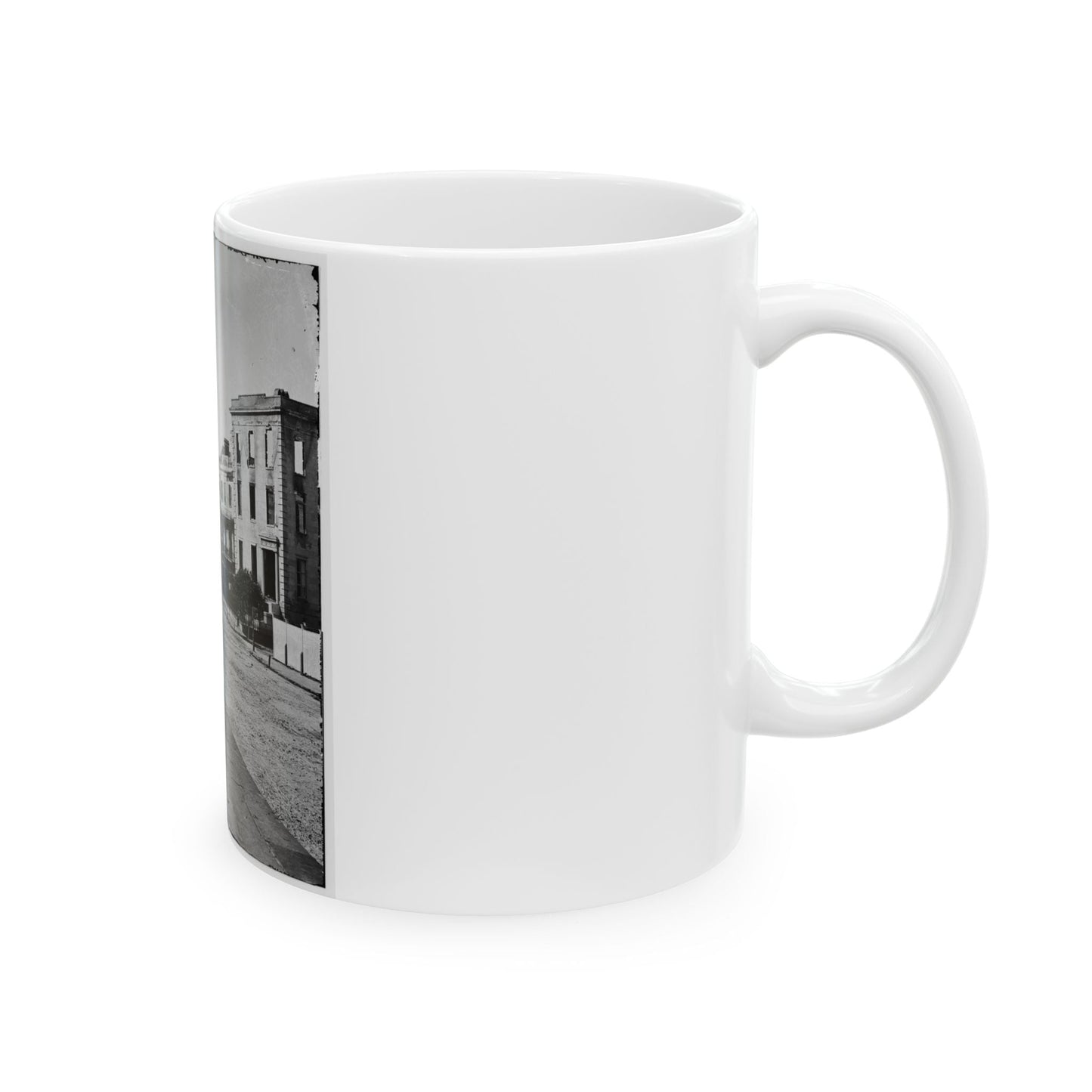 Charleston, S.C. Houses On The Battery; The Nearest Is Burned Out (U.S. Civil War) White Coffee Mug