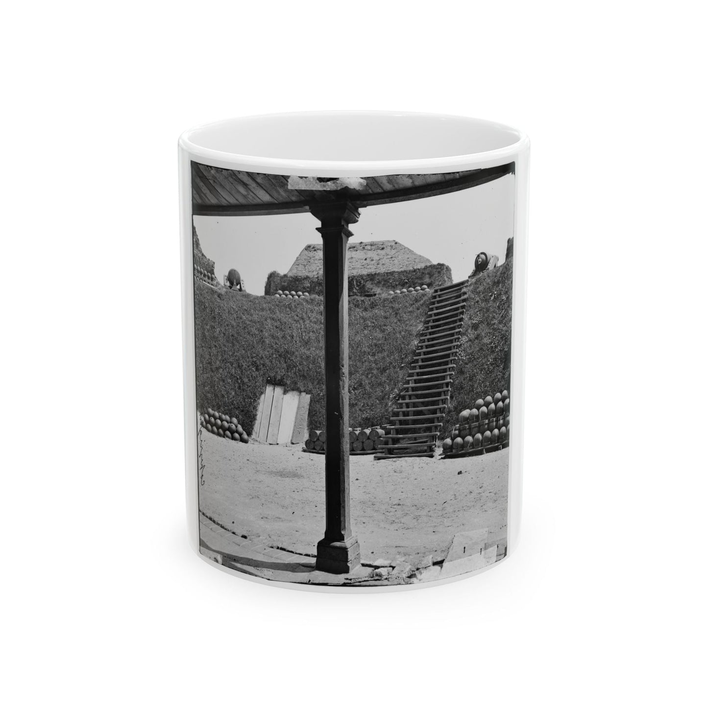 Charleston, S.C. Interior View Of Castle Pinckney (U.S. Civil War) White Coffee Mug