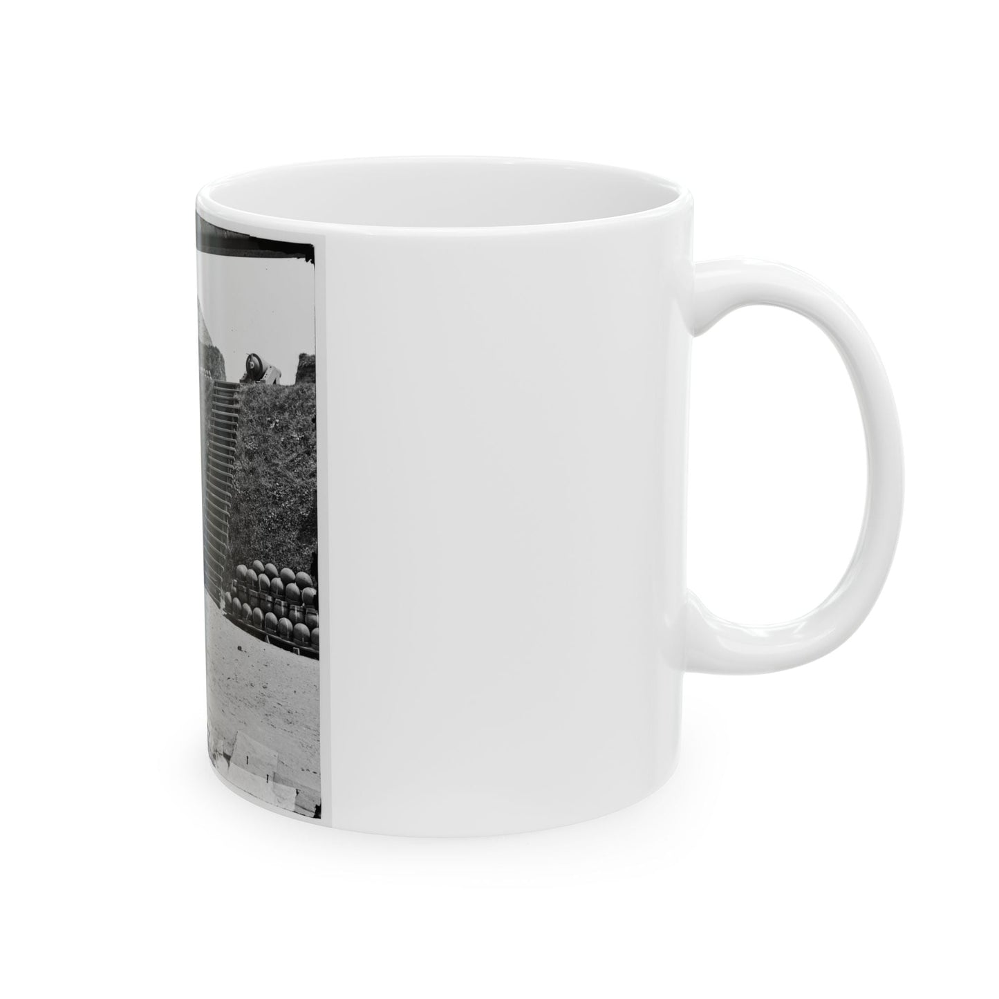 Charleston, S.C. Interior View Of Castle Pinckney (U.S. Civil War) White Coffee Mug