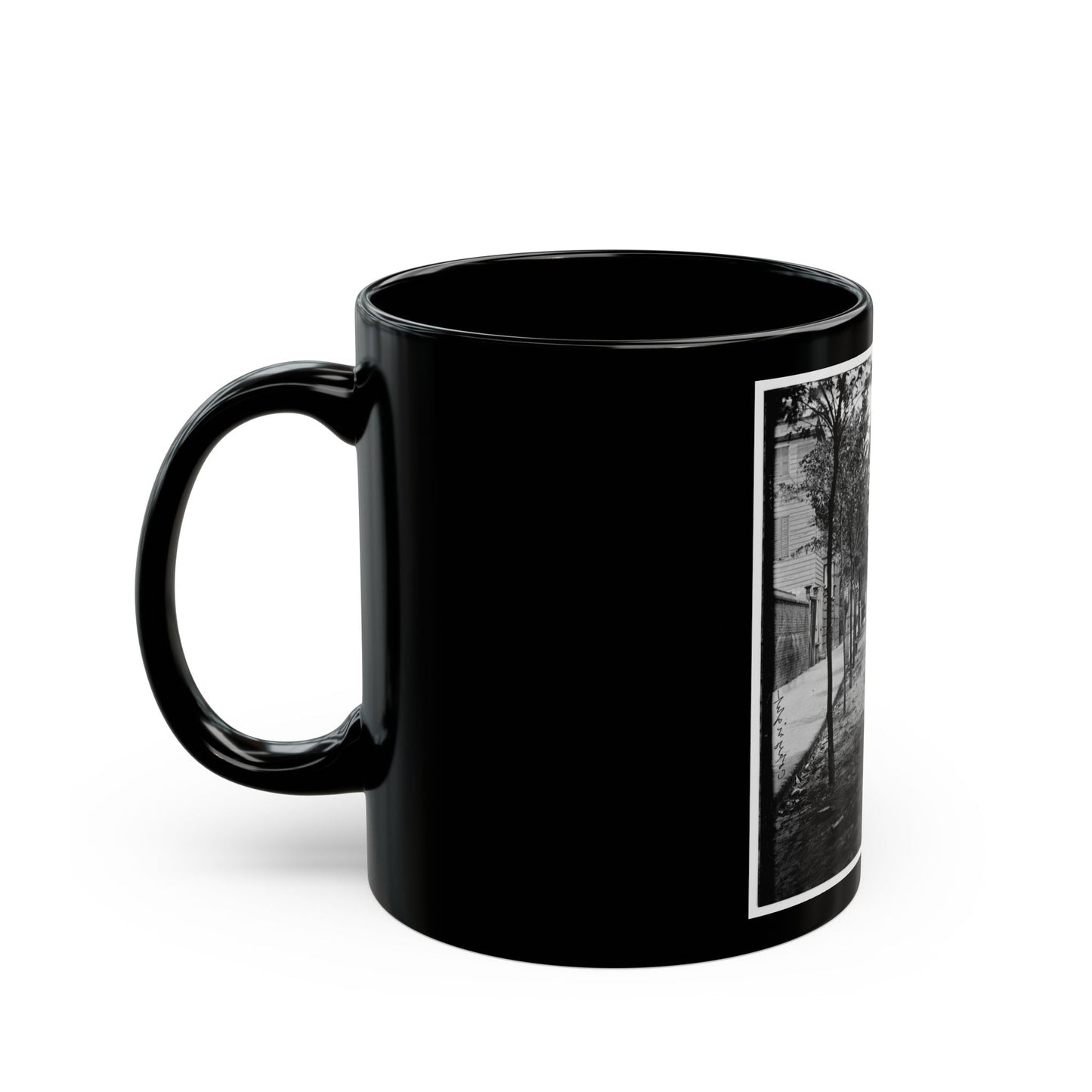 Charleston, S.C. Meeting Street, Near Broad; St. Michael's Church In Middle Distance (U.S. Civil War) Black Coffee Mug