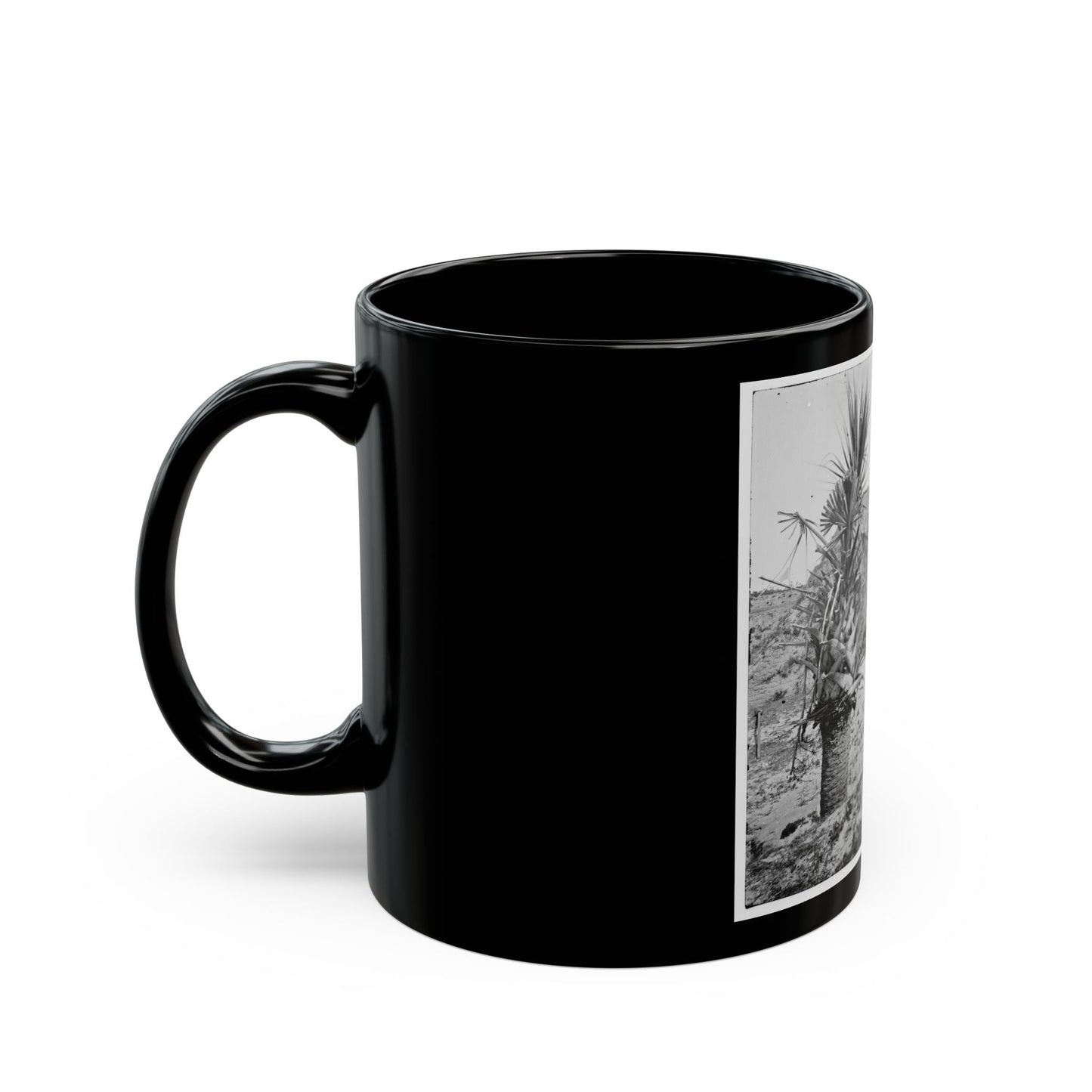 Charleston, S.C. Mounted Gun, Parapet Of Fort Moultrie (U.S. Civil War) Black Coffee Mug