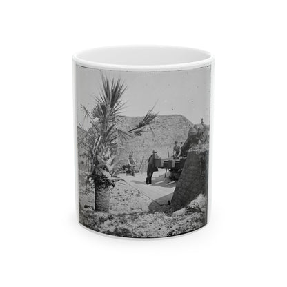 Charleston, S.C. Mounted Gun, Parapet Of Fort Moultrie (U.S. Civil War) White Coffee Mug