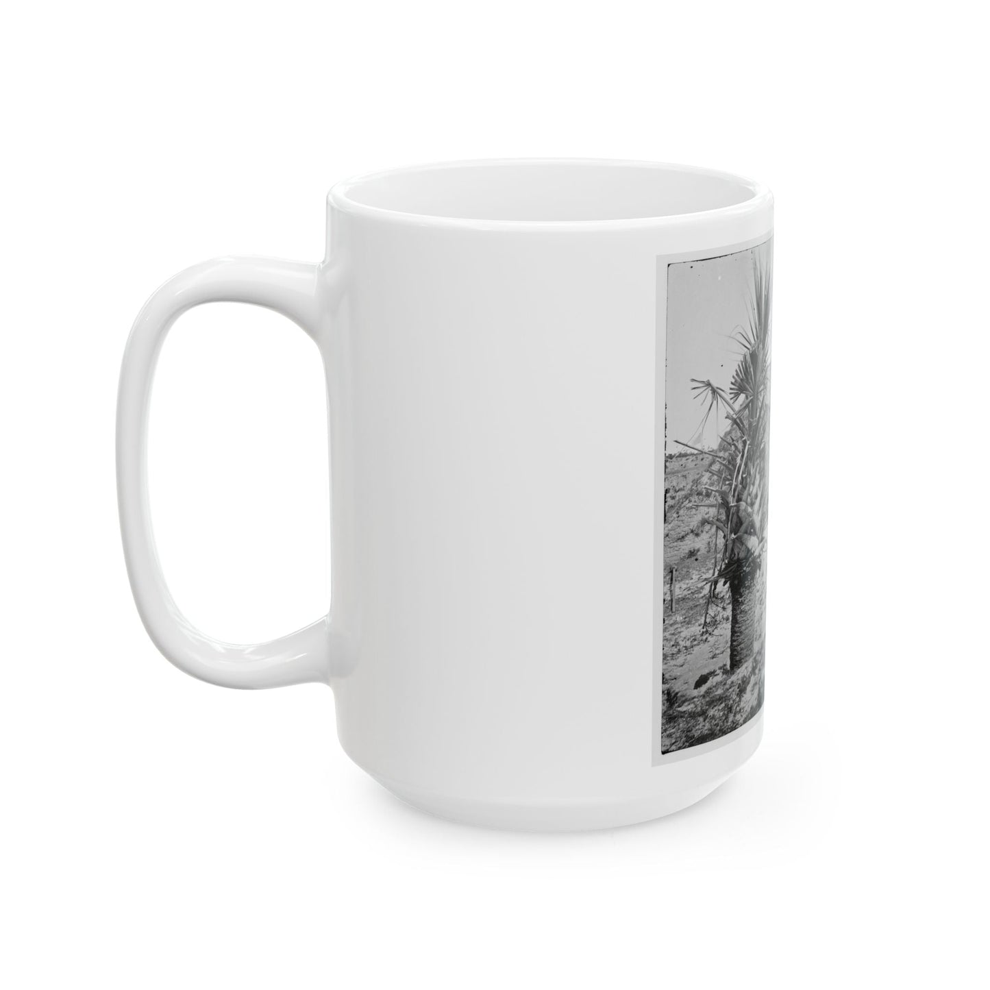 Charleston, S.C. Mounted Gun, Parapet Of Fort Moultrie (U.S. Civil War) White Coffee Mug