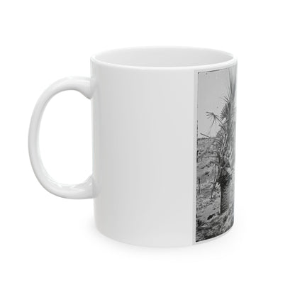 Charleston, S.C. Mounted Gun, Parapet Of Fort Moultrie (U.S. Civil War) White Coffee Mug