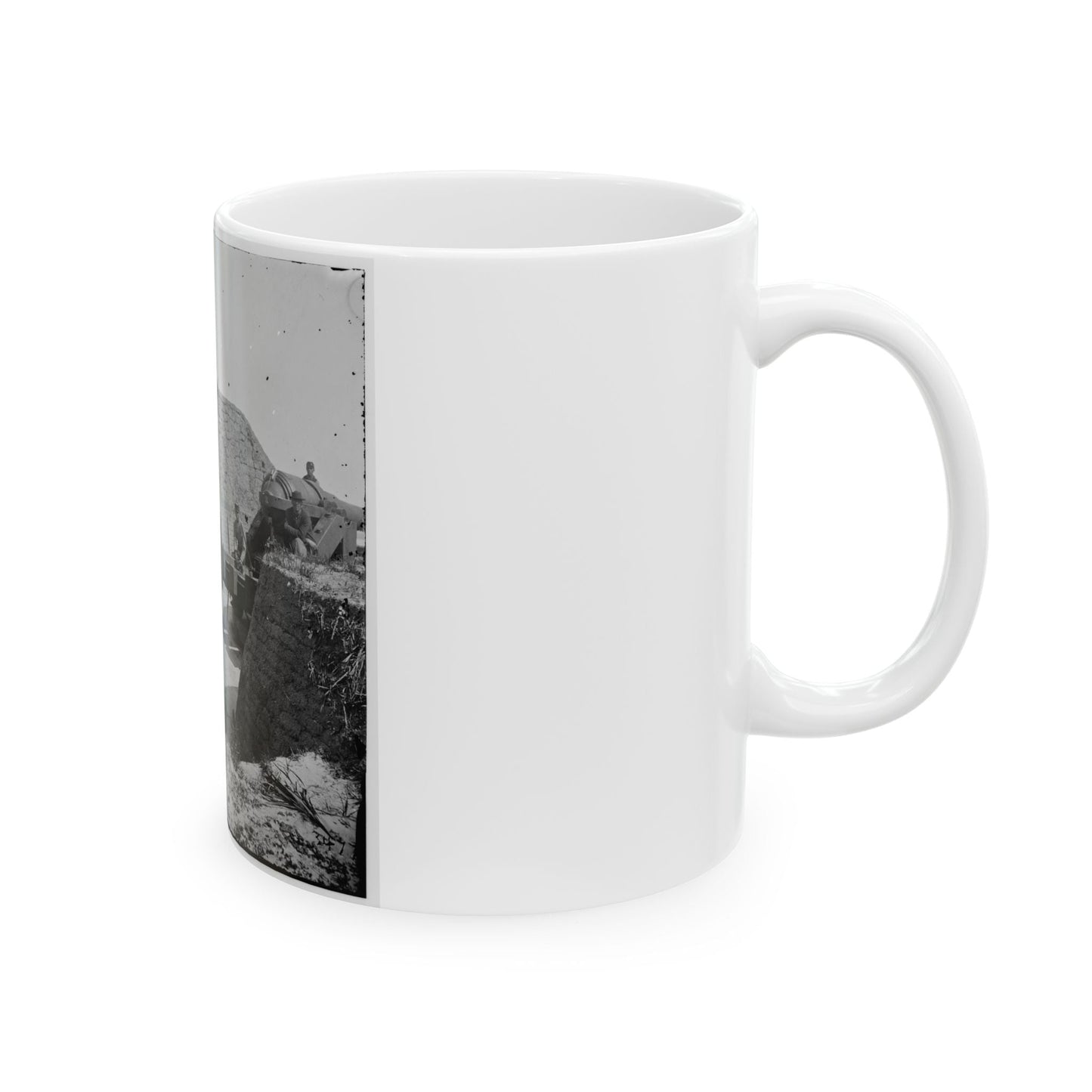 Charleston, S.C. Mounted Gun, Parapet Of Fort Moultrie (U.S. Civil War) White Coffee Mug