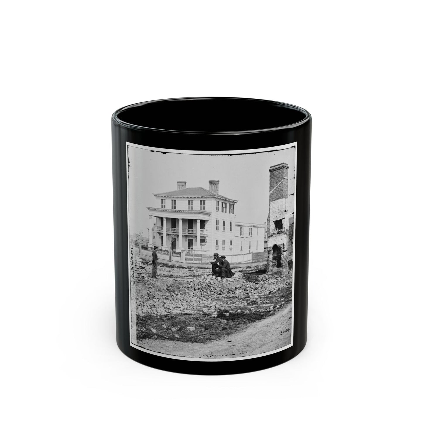 Charleston, S.C. O'connor House; Another View (U.S. Civil War) Black Coffee Mug