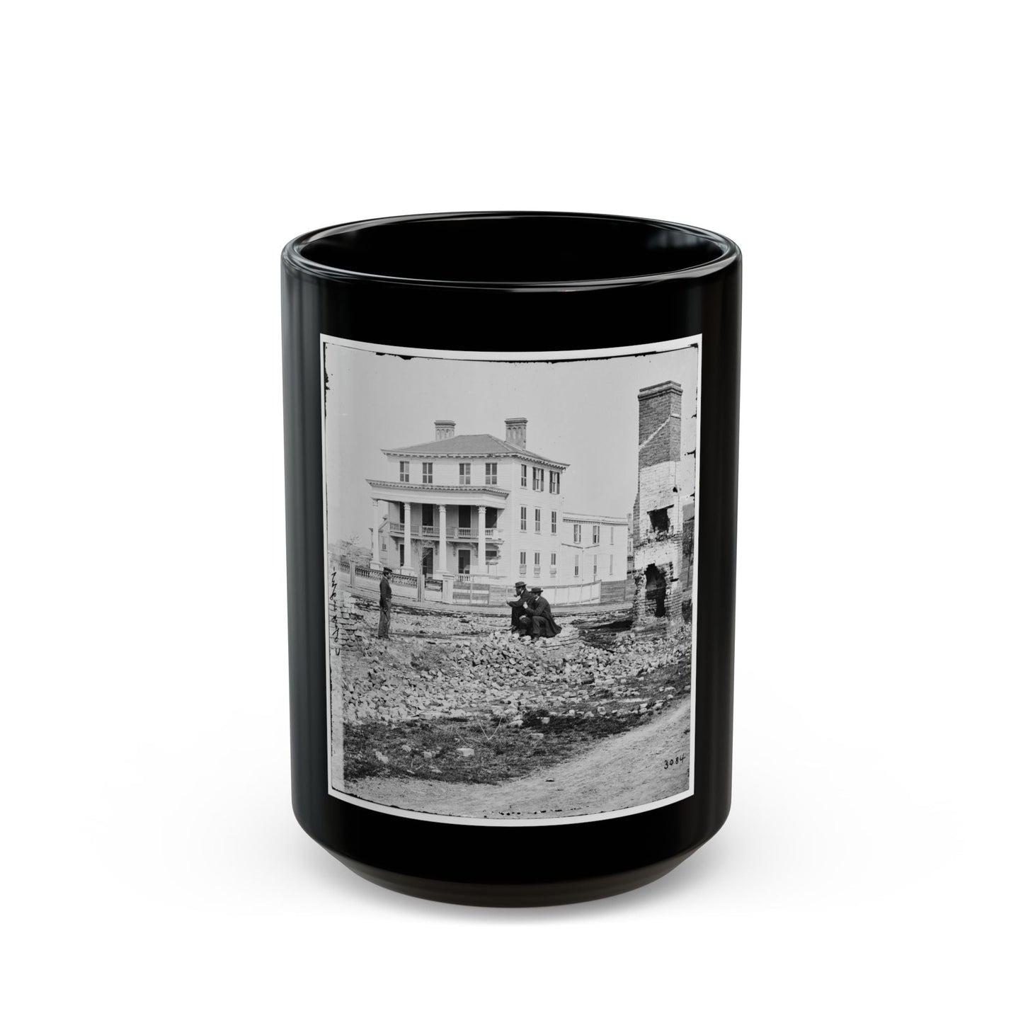 Charleston, S.C. O'connor House; Another View (U.S. Civil War) Black Coffee Mug