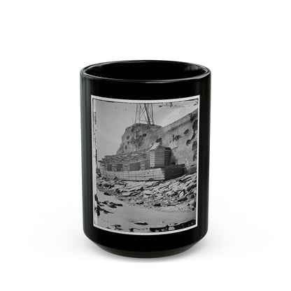 Charleston, S.C. Palmetto Reinforcements On The Channel Side Of Fort Sumter (U.S. Civil War) Black Coffee Mug