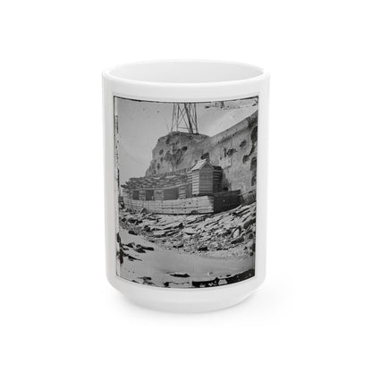 Charleston, S.C. Palmetto Reinforcements On The Channel Side Of Fort Sumter (U.S. Civil War) White Coffee Mug