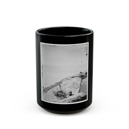 Charleston, S.C. Parapet Of Fort Sumter Looking Toward Morris Island (U.S. Civil War) Black Coffee Mug-15oz-The Sticker Space