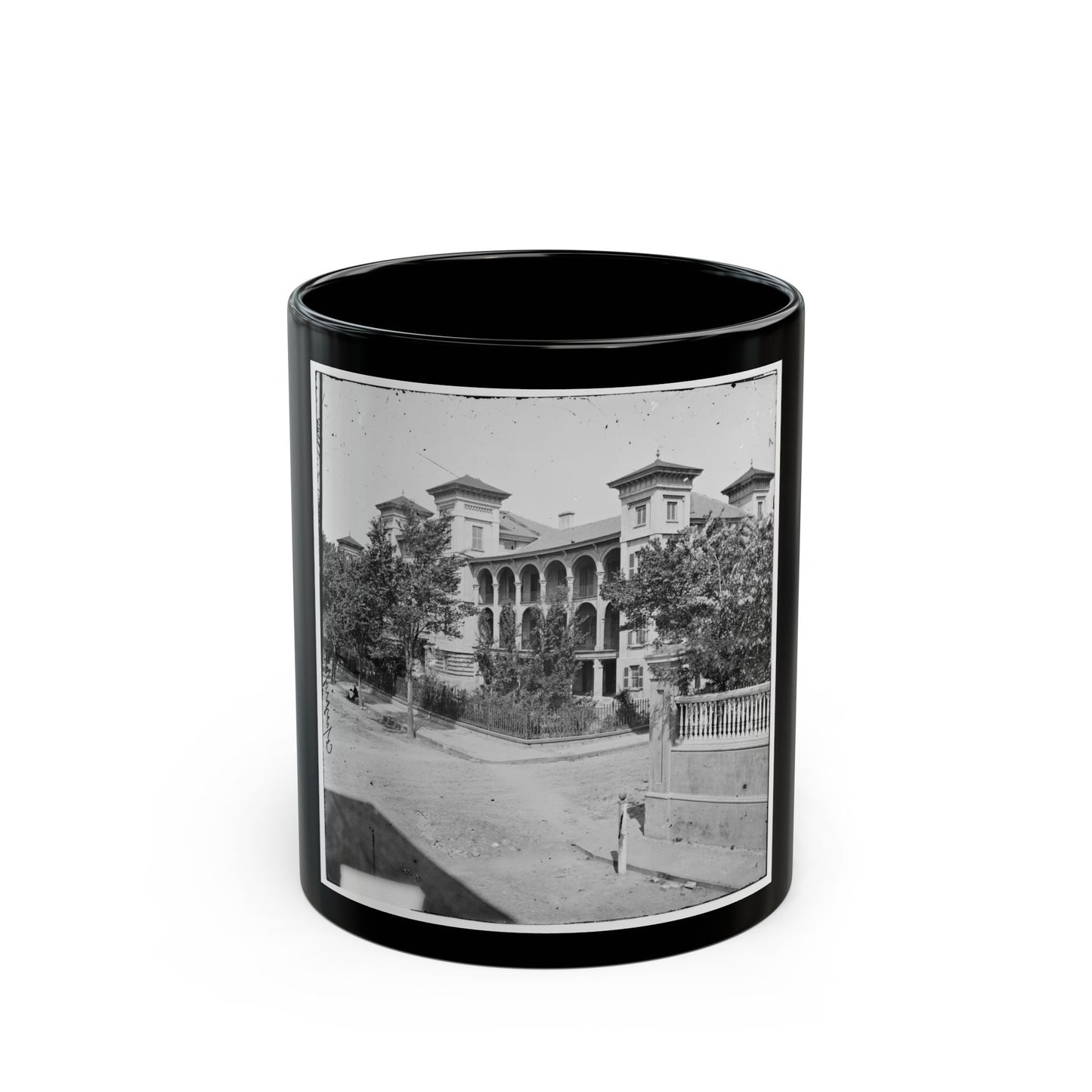 Charleston, S.C. Roper's Hospital; A Closer View (U.S. Civil War) Black Coffee Mug