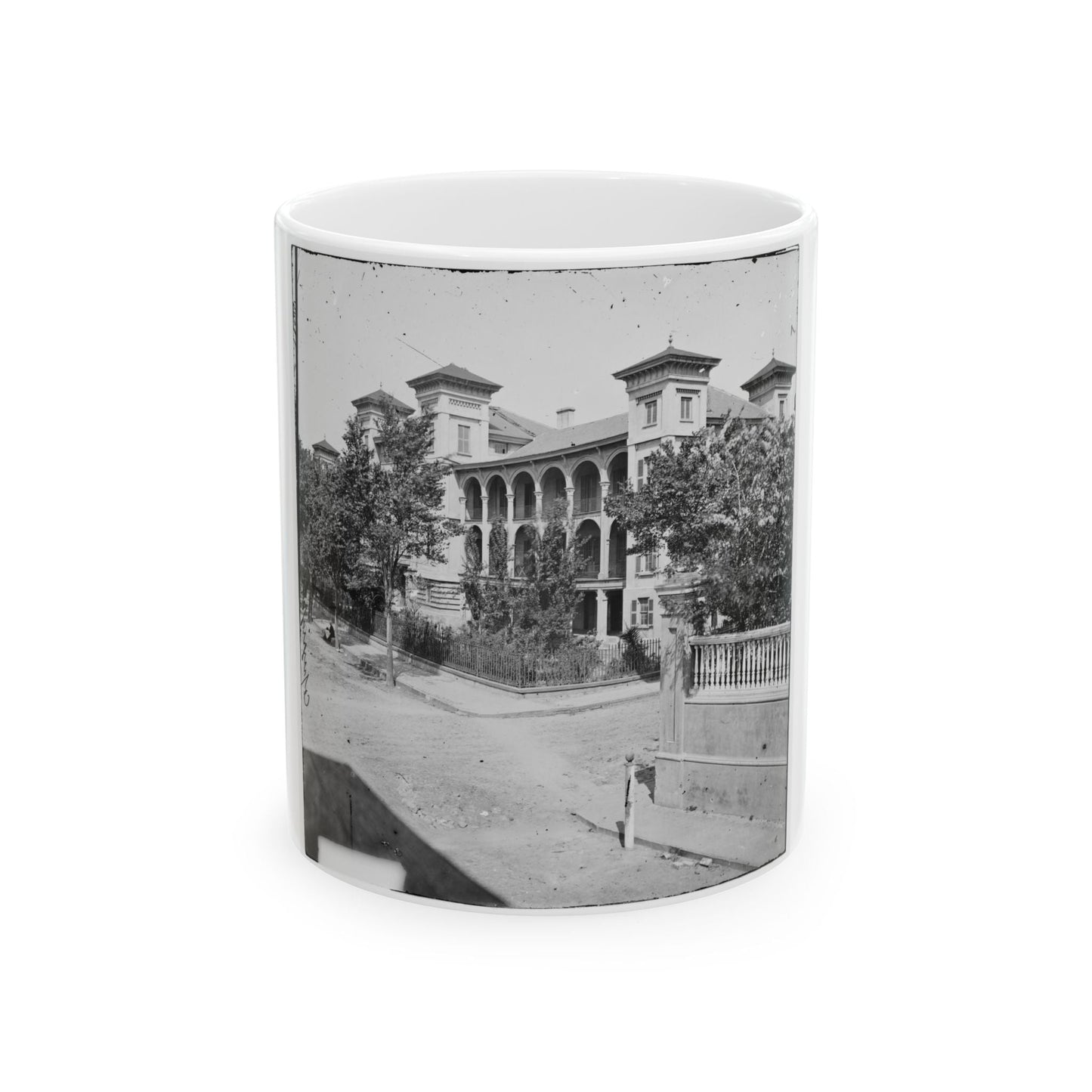 Charleston, S.C. Roper's Hospital; A Closer View (U.S. Civil War) White Coffee Mug