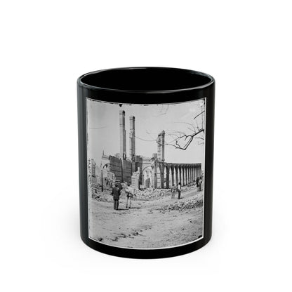 Charleston, S.C. Ruins Of The North Eastern Railroad Depot (U.S. Civil War) Black Coffee Mug-11oz-The Sticker Space