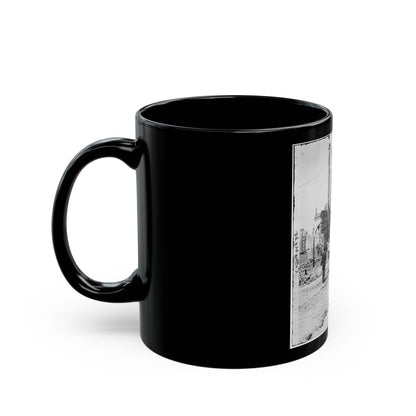 Charleston, S.C. Ruins Of The North Eastern Railroad Depot (U.S. Civil War) Black Coffee Mug-The Sticker Space