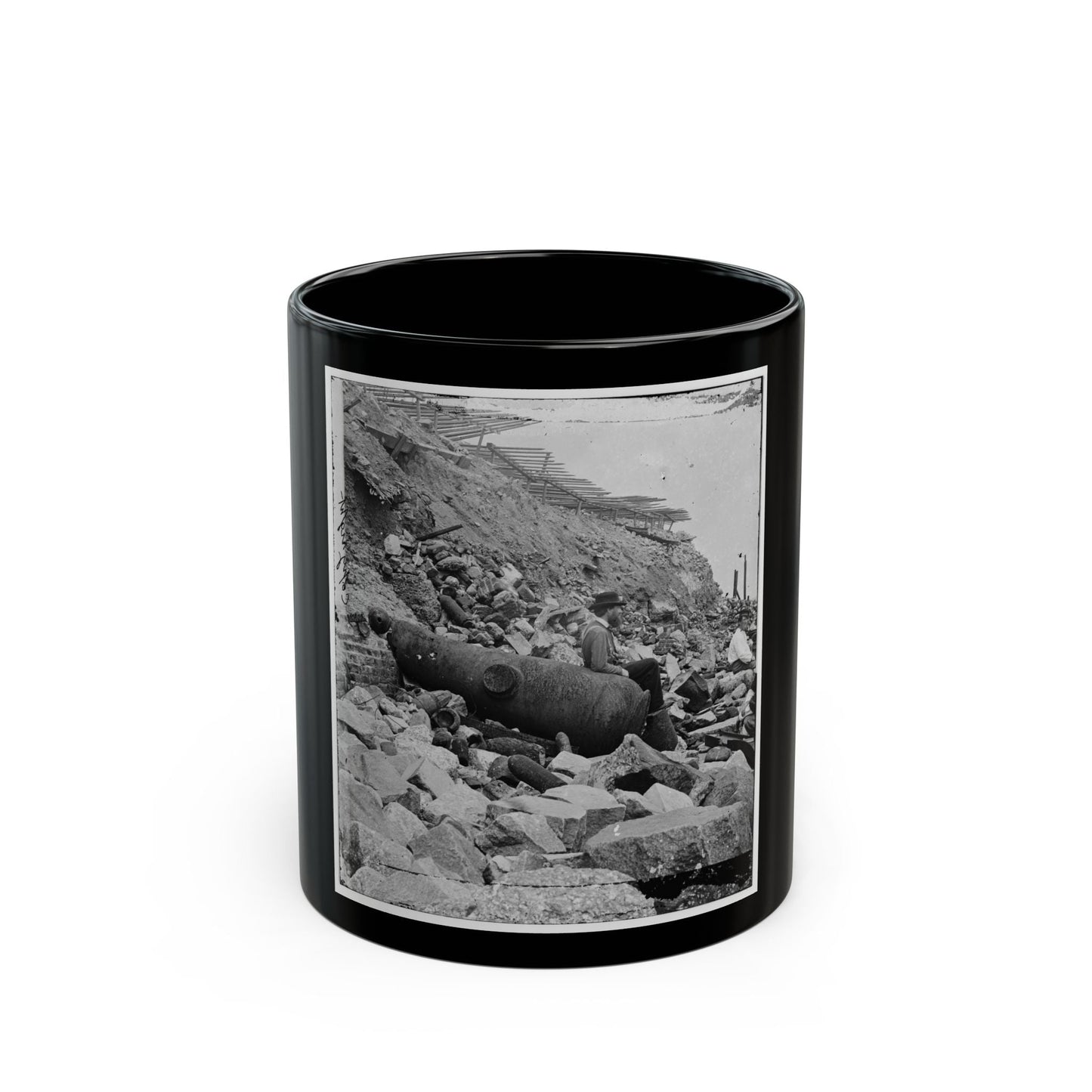 Charleston, S.C. Site Of The Night Attack On Fort Sumter, September 8, 1863 (U.S. Civil War) Black Coffee Mug