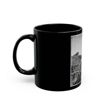 Charleston, S.C. South Battery; Dismantled Blakely Gun In Foreground (U.S. Civil War) Black Coffee Mug-The Sticker Space