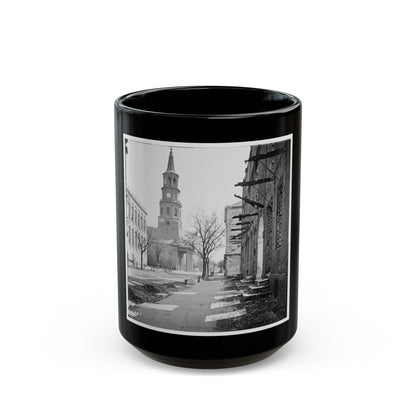 Charleston, S.C. St. Michael's Church (U.S. Civil War) Black Coffee Mug-15oz-The Sticker Space