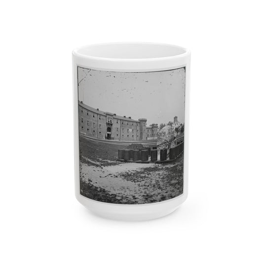 Charleston, S.C. The Citadel Seen Across Marion Square (U.S. Civil War) White Coffee Mug