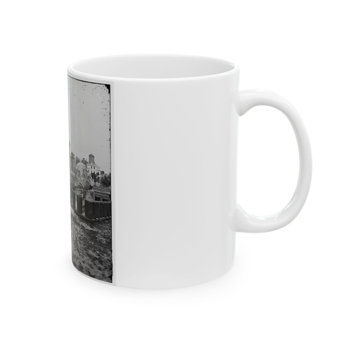 Charleston, S.C. The Citadel Seen Across Marion Square (U.S. Civil War) White Coffee Mug